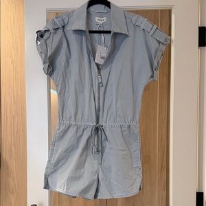 NWT PISTOLA Light Blue romper size xs